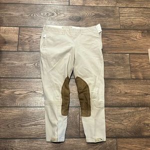 Tailored Sportsman size 28 side zip Velcro bottom khaki breaches